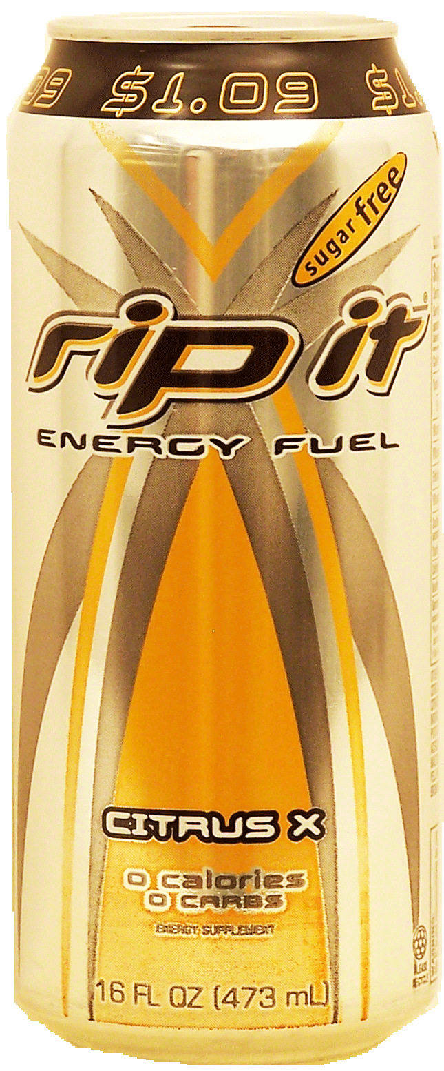 Rip It Citrus X sugar free energy fuel carbonated beverage Full-Size Picture